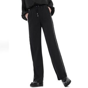 The Kooples Women's Pants Satin Black Track Pants size small